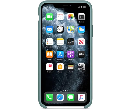 Чехол Silicone case (AAA) для Apple iPhone 11 Pro (5.8") Зеленый / Cactus