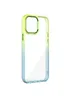 Чехол TPU+PC Fresh sip series для Apple iPhone 11 Pro (5.8") Бирюзовый / Лимонный