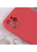 Силиконовый чехол Candy Full Camera для Apple iPhone 11 Pro (5.8") Красный / Camellia