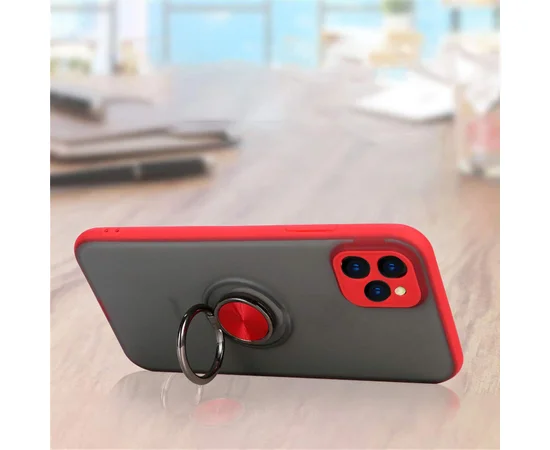 TPU-PC чехол Deen Shadow Ring series для Apple iPhone 11 Pro (5.8") Красный