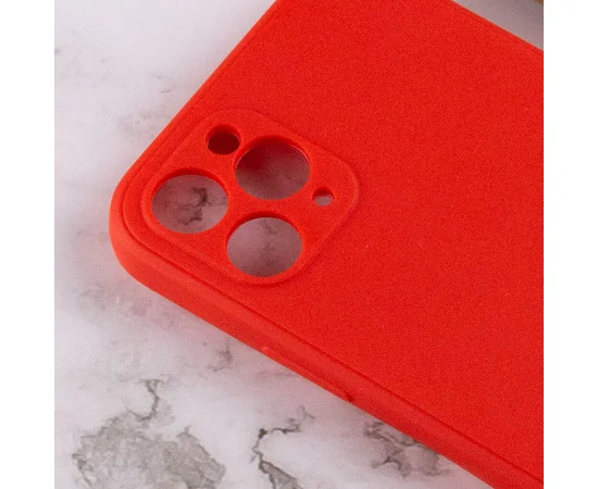 Силиконовый чехол Candy Full Camera для Apple iPhone 11 Pro (5.8") Красный / Red