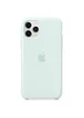 Чехол Silicone case (AAA) для Apple iPhone 11 Pro (5.8") Серо-голубой / Seafoam