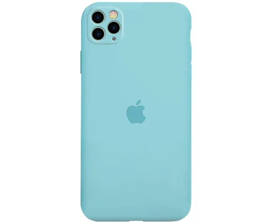 Чехол Silicone Case Full Protective для Apple iPhone 11 Pro (5.8") Бирюзовый / Marine Green