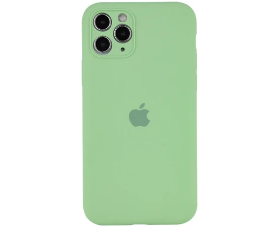 Чехол Silicone Case Full Camera Protective (AA) для Apple iPhone 11 Pro (5.8") Мятный / Mint