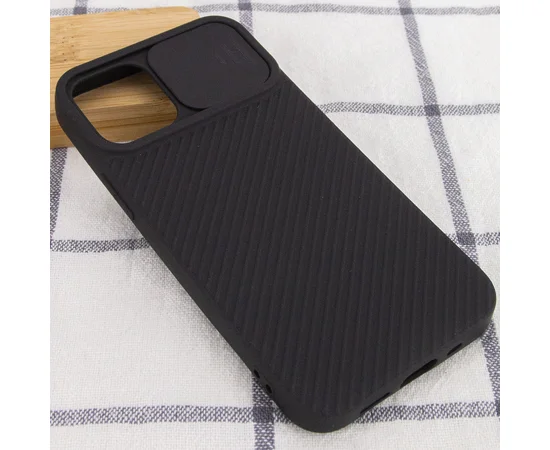 Чехол Camshield Square TPU со шторкой для камеры для Apple iPhone 11 Pro (5.8") Черный