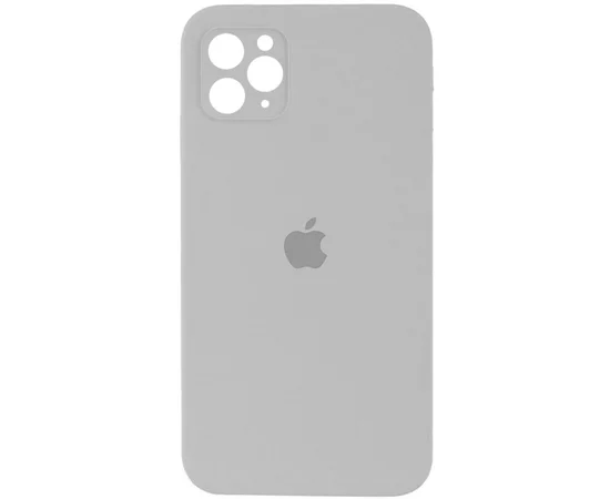 Чохол Silicone Case Square Full Camera Protective (AA) Apple iPhone 11 Pro (5.8") Сірий / Light Grey