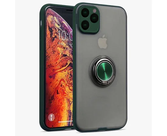 TPU-PC чехол Deen Shadow Ring series для Apple iPhone 11 Pro (5.8") Зеленый