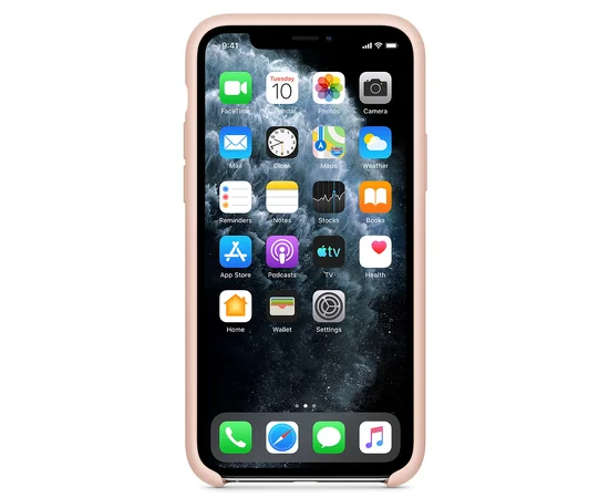 Чехол Silicone case (A) для Apple iPhone 11 Pro (5.8") Розовый / Pink Sand