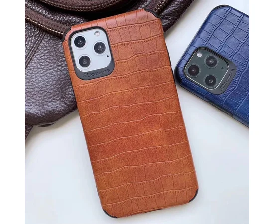Кожаная накладка Epic Vivi Crocodile series для Apple iPhone 11 Pro (5.8") Светло-коричневый
