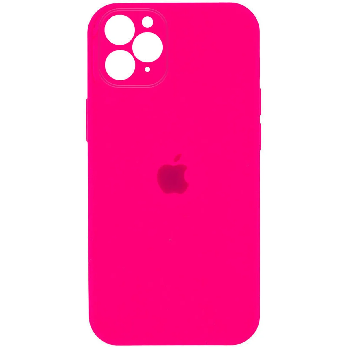 Чохол Silicone Case Square Full Camera Protective (AA) Apple iPhone 11 Pro (5.8") Рожевий / Barbie pink