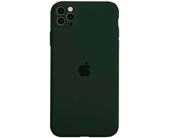 Чехол Silicone Case Full Protective для Apple iPhone 11 Pro (5.8") Зеленый / Army green