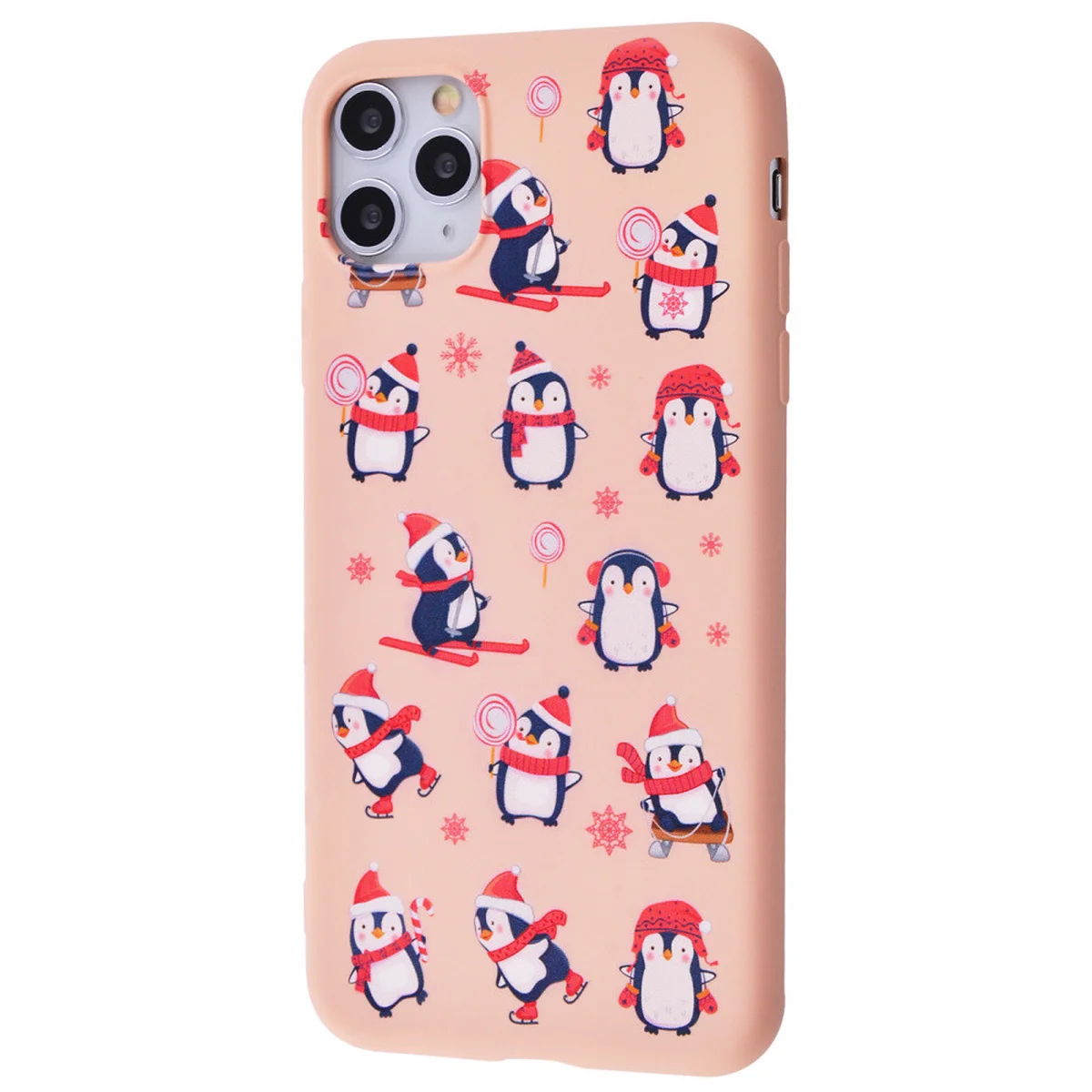 TPU чехол WAVE Fancy для Apple iPhone 11 Pro (5.8") Penguins / Pink sand