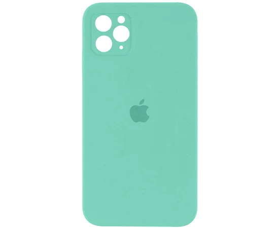 Чехол Silicone Case Square Full Camera Protective (AA) для Apple iPhone 11 Pro (5.8") Бирюзовый / Turquoise