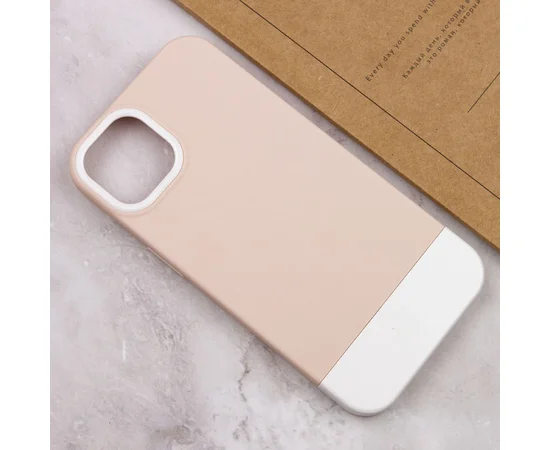 Чехол TPU+PC Bichromatic для Apple iPhone 11 Pro (5.8") Grey-beige / White