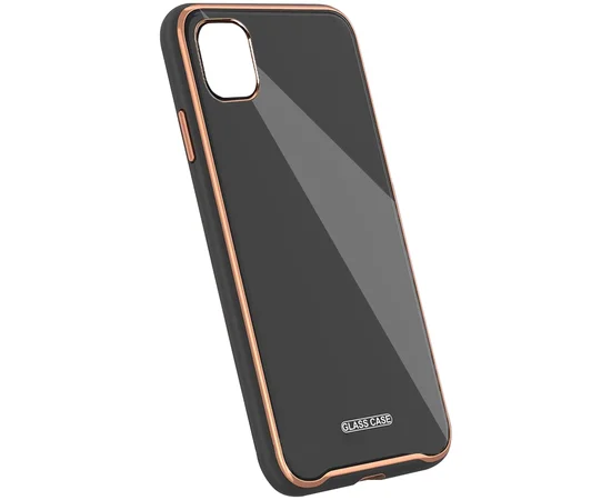 TPU+Glass чехол Venezia для Apple iPhone 11 Pro (5.8") Черный / Black