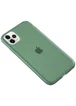 Силиконовый матовый полупрозрачный чехол для Apple iPhone 11 Pro (5.8") Зеленый / Pine green