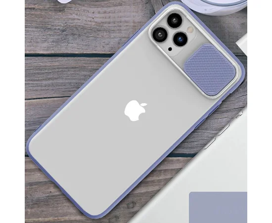 Чехол Camshield mate TPU со шторкой защищающей камеру для Apple iPhone 11 Pro (5.8") Сиреневый