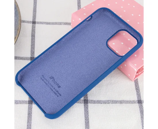 Чехол Silicone case (A) для Apple iPhone 11 Pro (5.8") Синий / Navy Blue