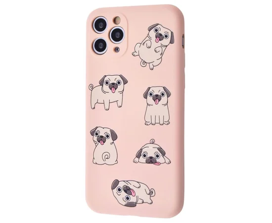 TPU чехол WAVE Fancy для Apple iPhone 11 Pro (5.8") Pug / Pink sand