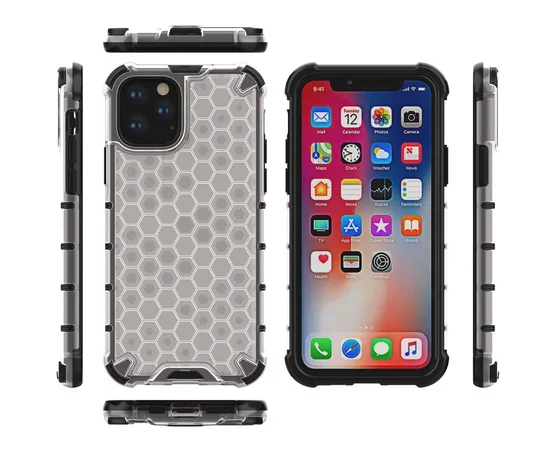 Ударопрочный чехол Honeycomb для Apple iPhone 11 Pro (5.8") Прозрачный