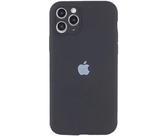 Чехол Silicone Case Full Camera Protective (AA) для Apple iPhone 11 Pro (5.8") Серый / Dark Gray