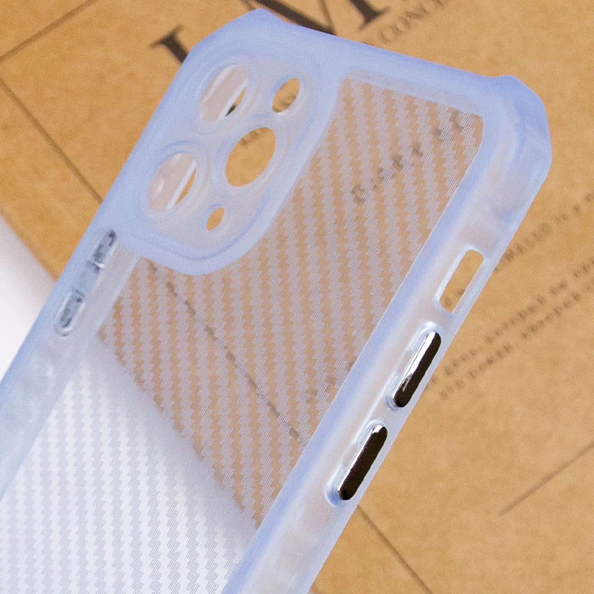 Чехол TPU Ease Carbon color series для Apple iPhone 11 Pro (5.8") Синий / Прозрачный