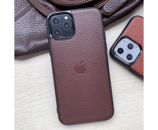 Кожаная накладка Epic Vivi Logo series для Apple iPhone 11 Pro (5.8") Коричневый