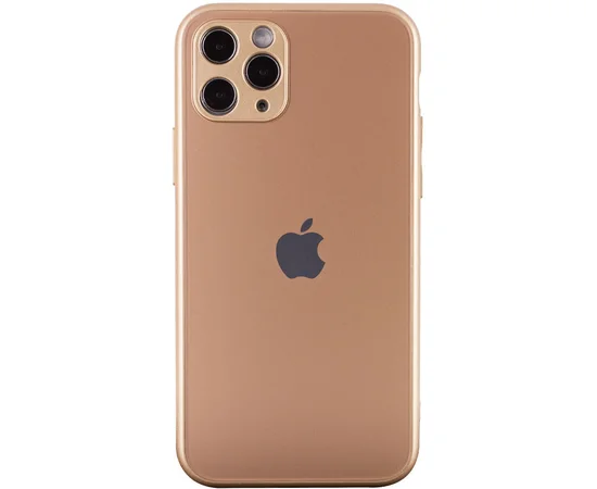 TPU+Glass чехол Matte Candy Full camera для Apple iPhone 11 Pro (5.8") Золотой