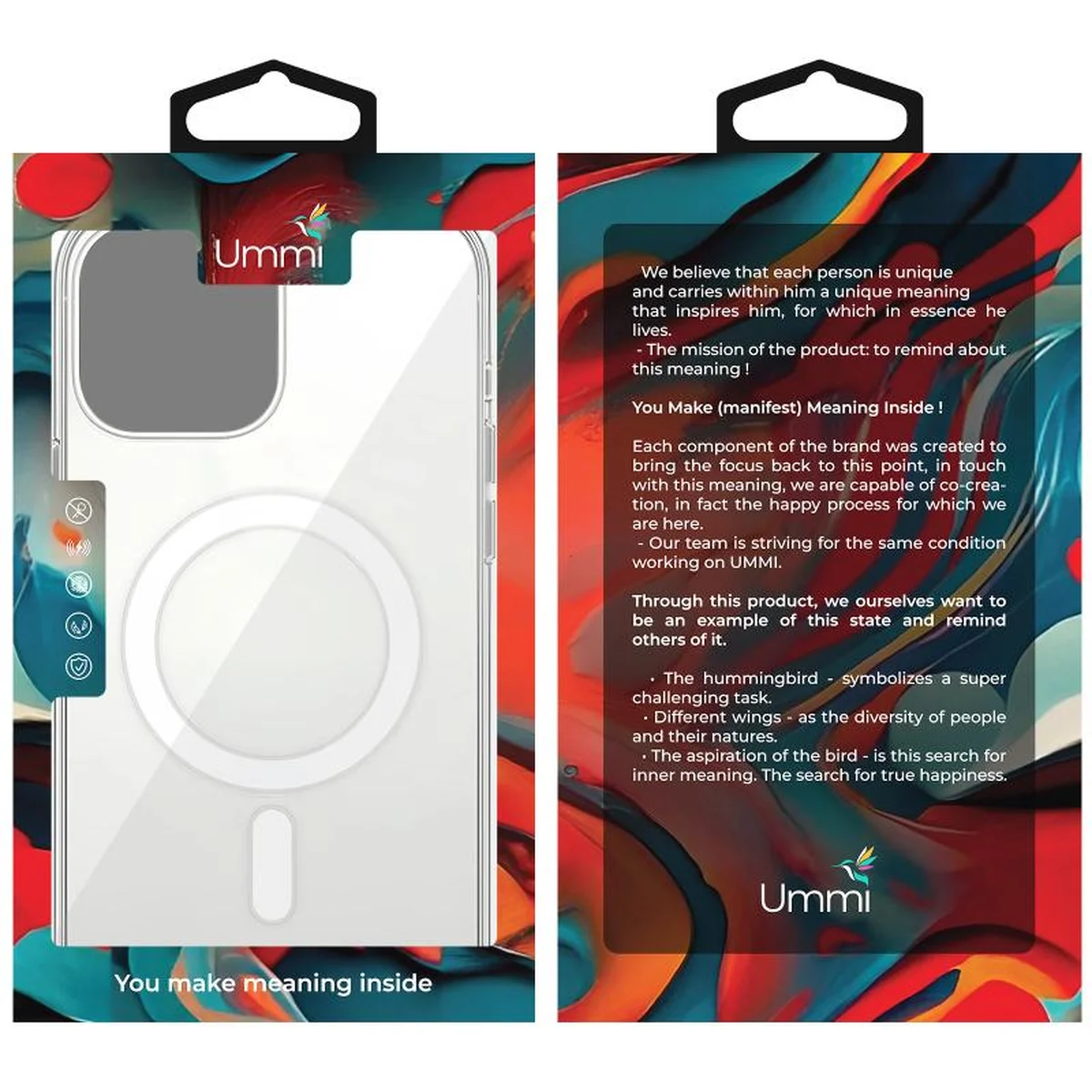 Чехол Ummi transparent with MagSafe для Apple iPhone 11 Pro (5.8") Clear