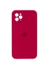 Чехол Silicone Case Square Full Camera Protective (AA) для Apple iPhone 11 Pro (5.8") Красный / Rose Red