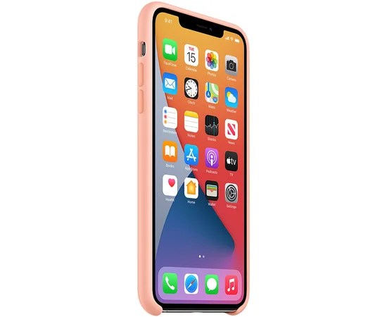 Чехол Silicone Case (AA) для Apple iPhone 11 Pro (5.8") Оранжевый / Grapefruit