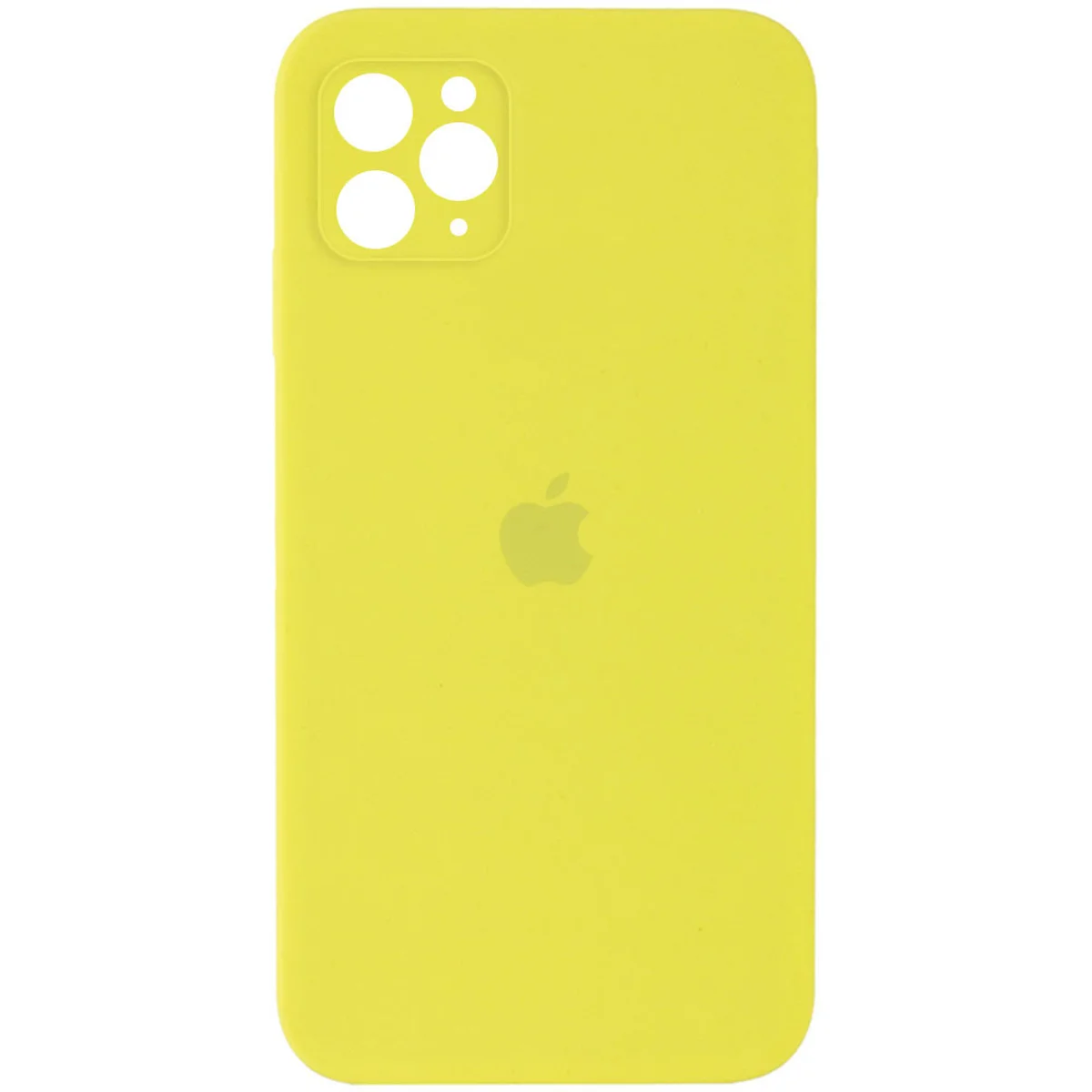 Чохол Silicone Case Square Full Camera Protective (AA) для Apple iPhone 11 Pro (5.8 ") Жовтий / Bright Yellow