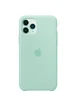 Чехол Silicone case (A) для Apple iPhone 11 Pro (5.8") Бирюзовый / Marine Green