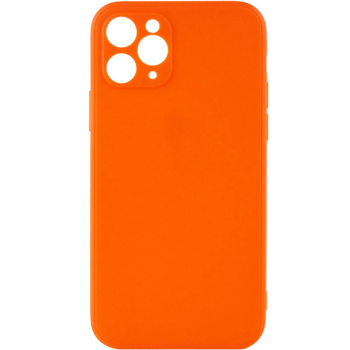 Силиконовый чехол Candy Full Camera для Apple iPhone 11 Pro (5.8") Оранжевый / Orange