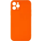 Силиконовый чехол Candy Full Camera для Apple iPhone 11 Pro (5.8") Оранжевый / Orange