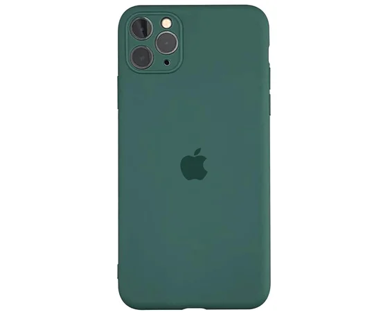 Чехол Slim Silicone case full protective для Apple iPhone 11 Pro (5.8") Зеленый / Pine green