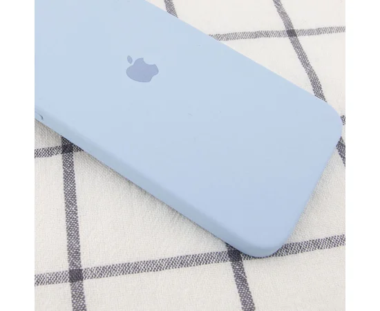 Чехол Silicone Case Square Full Camera Protective (AA) для Apple iPhone 11 Pro (5.8") Голубой / Mist blue