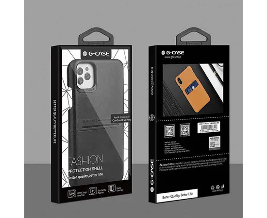 Кожаная накладка G-Case Cardcool Series для Apple iPhone 11 Pro (5.8") Черный