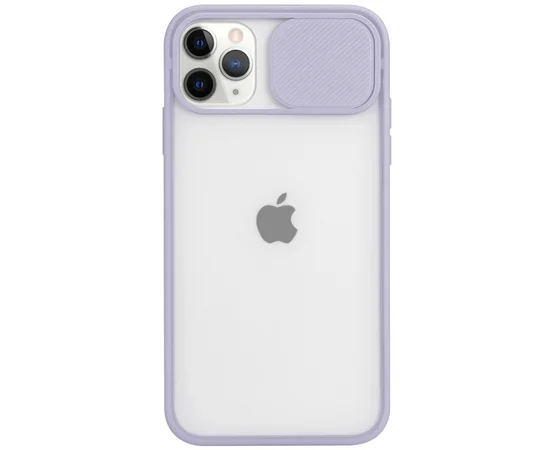Чехол Camshield mate TPU со шторкой защищающей камеру для Apple iPhone 11 Pro (5.8") Сиреневый