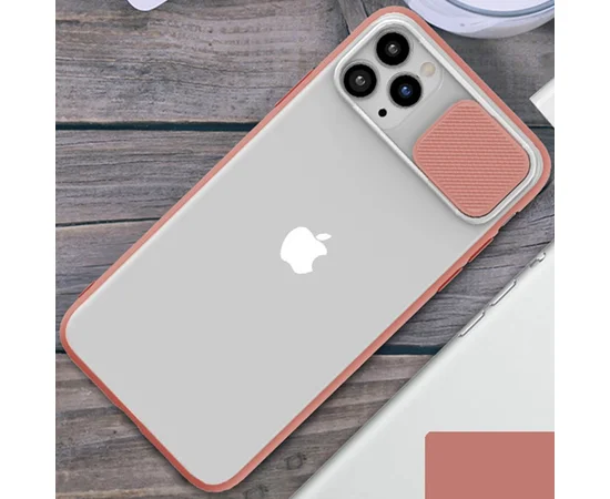 Чехол Camshield mate TPU со шторкой защищающей камеру для Apple iPhone 11 Pro (5.8") Розовый