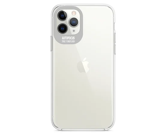 TPU чехол Epic clear flash для Apple iPhone 11 Pro (5.8") Бесцветный / Серебряный