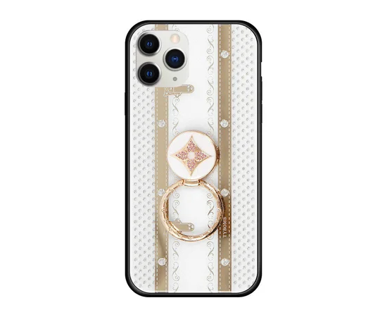 TPU+Glass чехол TYBOMB Bling Line для Apple iPhone 11 Pro (5.8") white