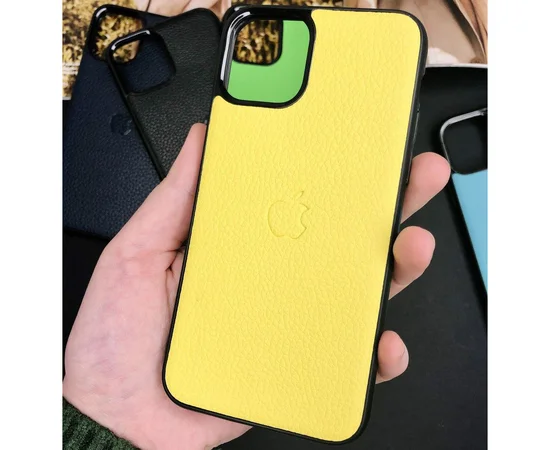 Кожаная накладка Epic Vivi Logo series для Apple iPhone 11 Pro (5.8") Желтый