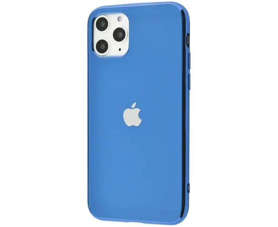 TPU чехол Matte LOGO для Apple iPhone 11 Pro (5.8") Голубой / Blue