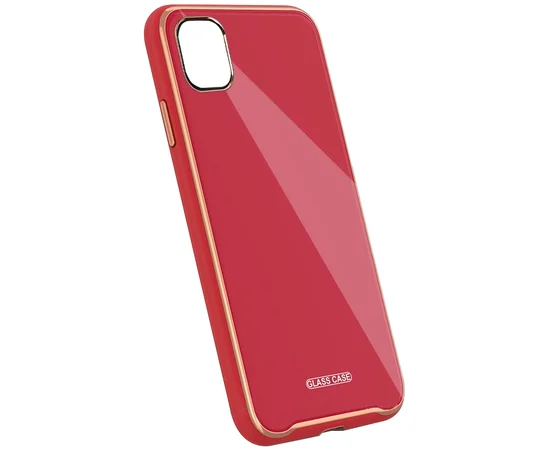 TPU+Glass чехол Venezia для Apple iPhone 11 Pro (5.8") Красный / Red