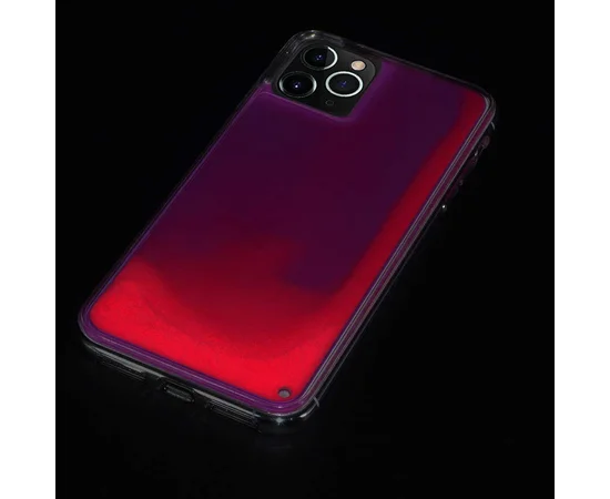 Неоновый чехол Neon Sand glow in the dark для Apple iPhone 11 Pro (5.8") Фиолетовый / Розовый
