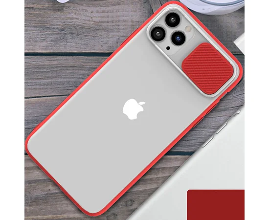 Чехол Camshield mate TPU со шторкой защищающей камеру для Apple iPhone 11 Pro (5.8") Красный