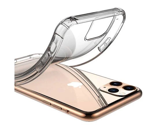 TPU чехол GETMAN Ease с усиленными углами для Apple iPhone 11 Pro (5.8") Прозрачный / Transparent