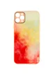 Чехол TPU+Glass Impasto abstract для Apple iPhone 11 Pro (5.8") Red yellow