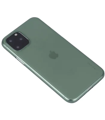 TPU чехол G-Case Colourful series для Apple iPhone 11 Pro (5.8") Бесцветный / Темно-зеленый